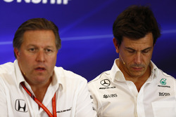 Zak Brown, Executive Director, McLaren Technology Group, Toto Wolff, Executive Director Mercedes AMG