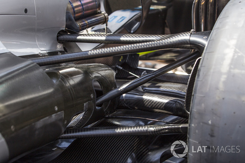 Mercedes-Benz F1 W08 Hybrid arka süspansiyon detay