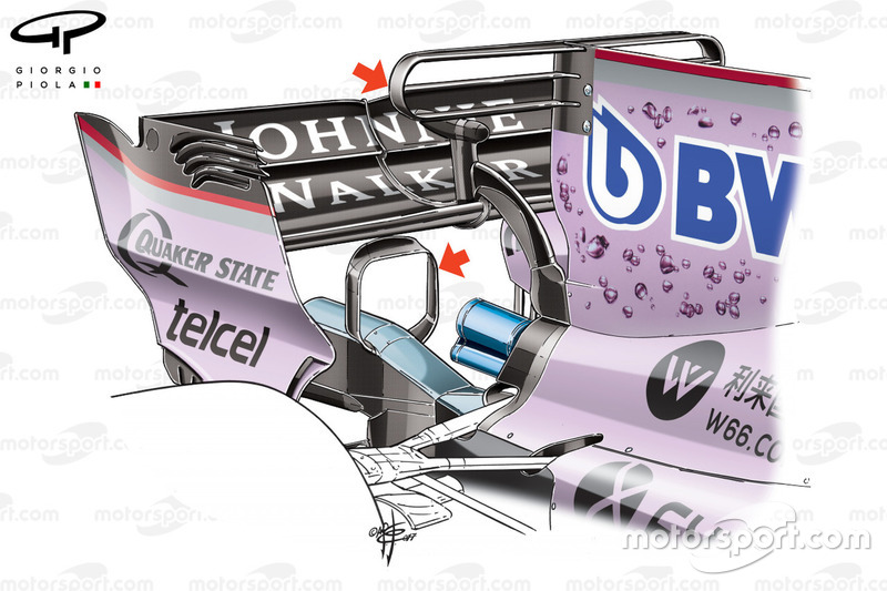 Т-крило Force India VJM10, Грна Прі Монако