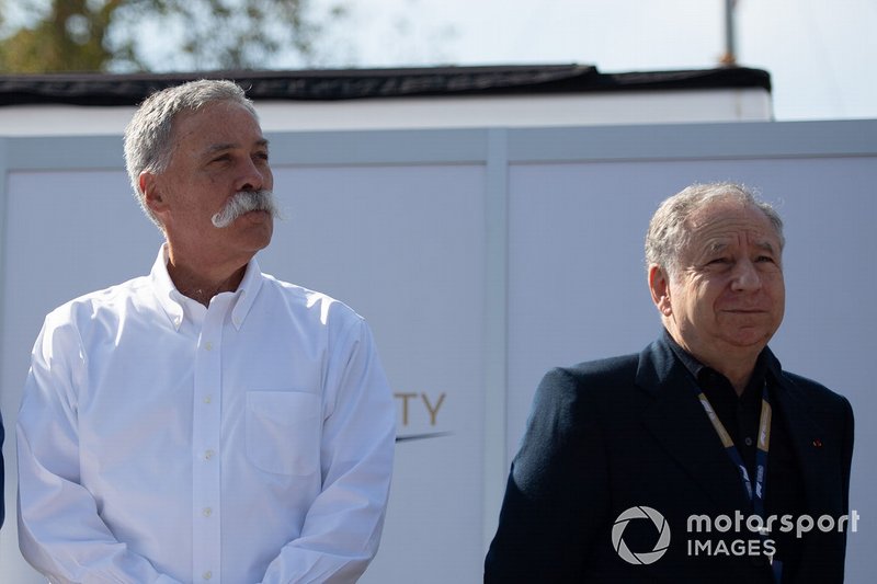 Глава Liberty Media Чейз Кэри и президент FIA Жан Тодт