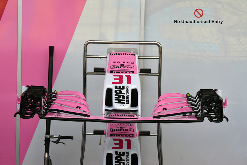 Racing Point Force India VJM11 nariz y alerones delanteros