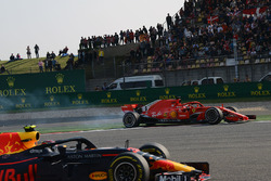 Макс Ферстаппен, Red Bull Racing RB14, Себастьян Феттель, Ferrari SF71H