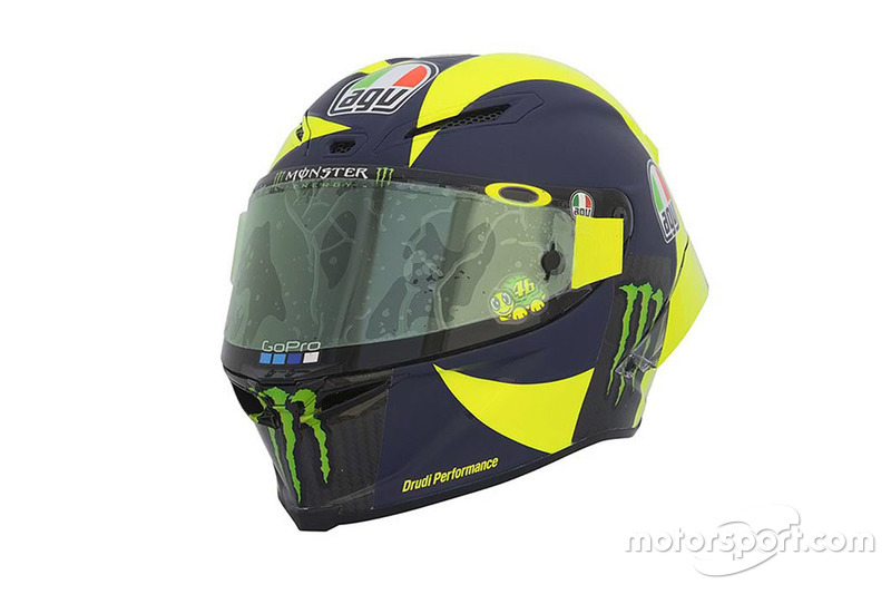 Шлем гонщика Yamaha Factory Racing Валентино Росси