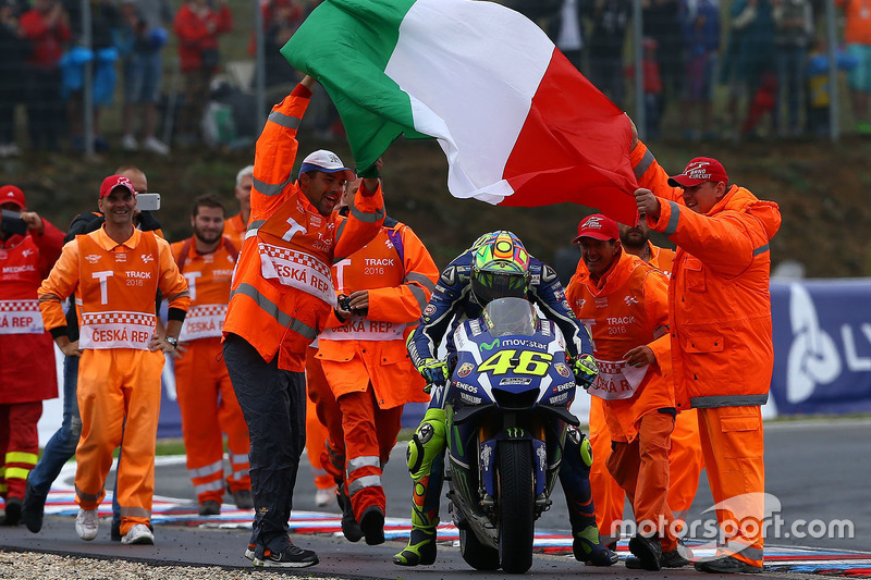 Il secondo classificato Valentino Rossi, Yamaha Factory Racing