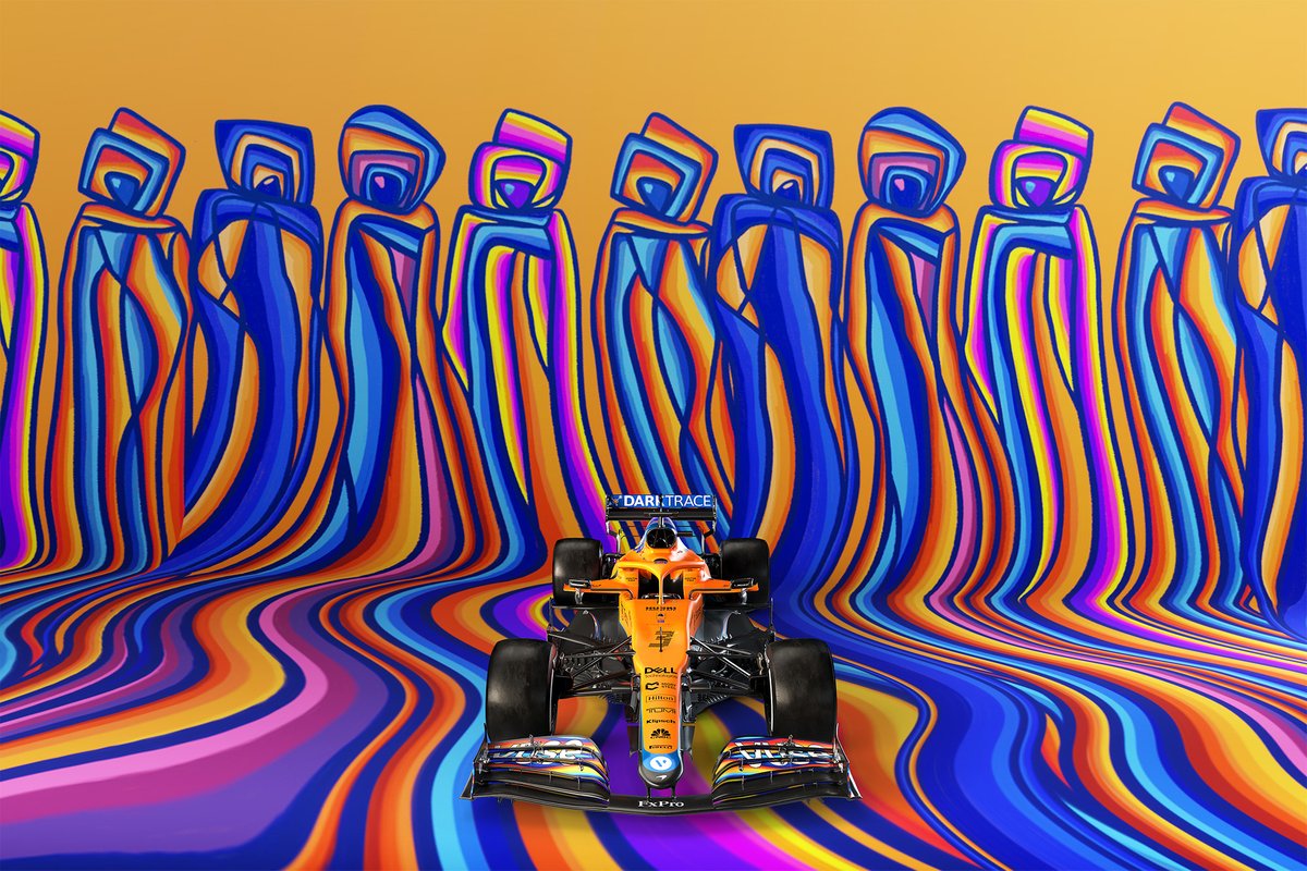 La livrea della McLaren MCL35M al GP di AbuDhabi