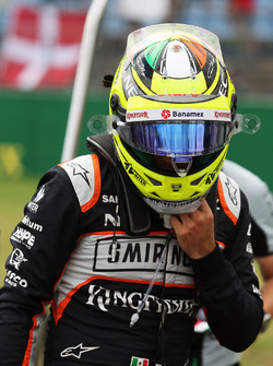 Sergio Pérez, Sahara Force India F1 en la parrilla