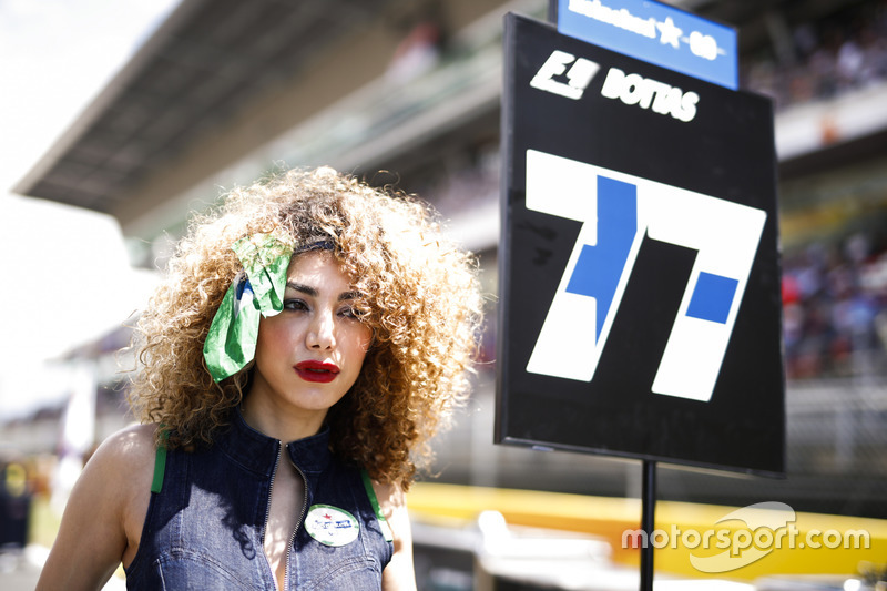 Grid Girl for Valtteri Bottas, Mercedes AMG F1
