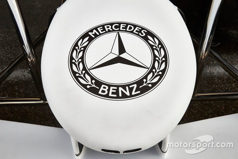 Mercedes AMG F1 W10, dettaglio del muso