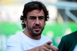 Fernando Alonso, McLaren at the charity 5-a-side football match