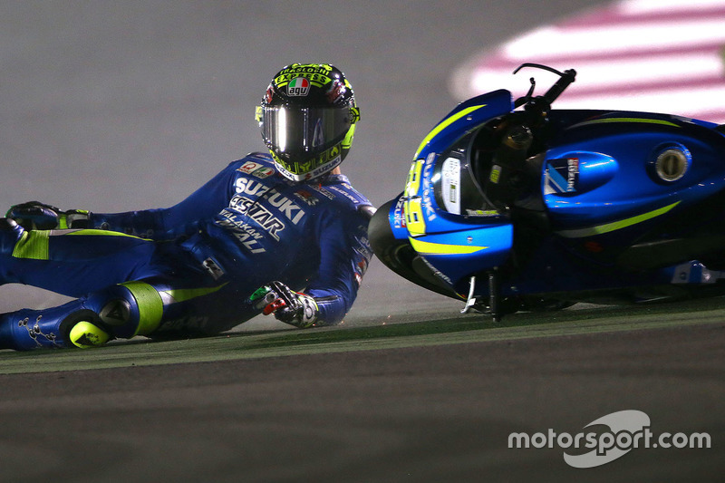 Andrea Iannone, 14 kali kecelakaan
