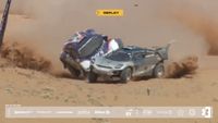 Leduc en Hürtgen crashen tijdens Extreme E-shootout