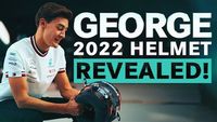 メルセデスF1のジョージ・ラッセル、2022年用ヘルメットをお披露目!