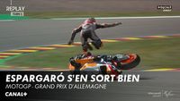 Le highside de Pol Espargaró en Essais Libres 1