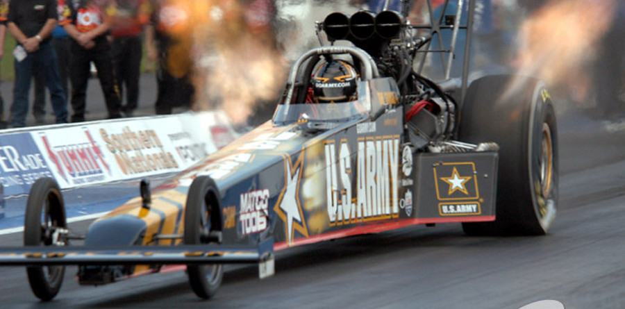 Schumacher walks away from wrecked dragster Schumacher walks away from wrecked dragster