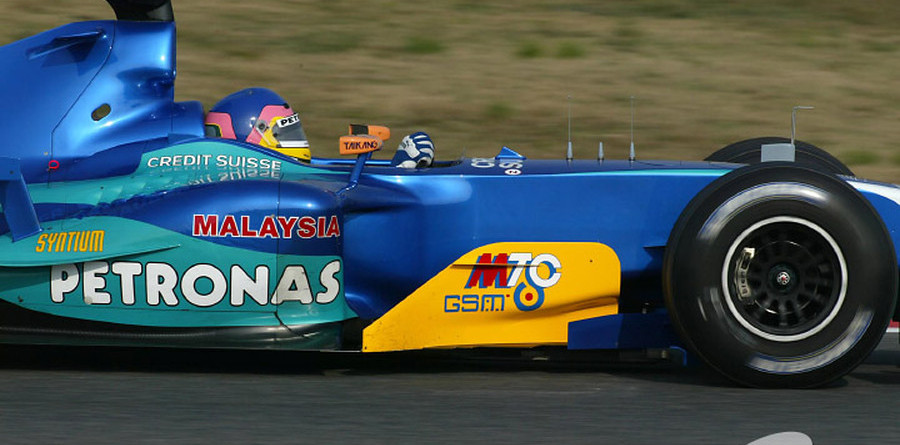 Villeneuve's turn at top of test times Villeneuve's turn at top of test times