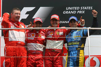 Schumacher wins US GP in Ferrari one-two Schumacher wins US GP in Ferrari one-two