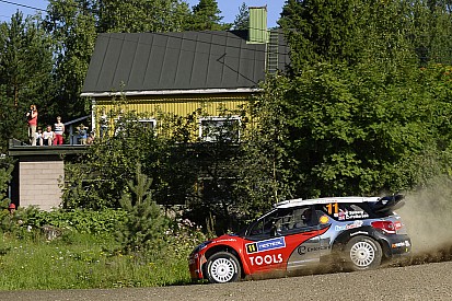 Petter Solberg arrives at Rally Australia