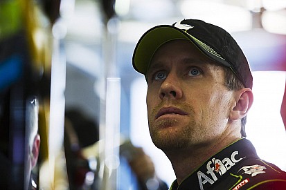 Carl Edwards, point leader, visits the media at Phoenix II