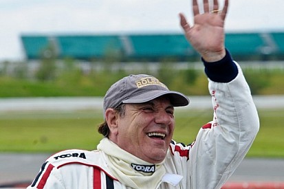 Brian Johnson of AC/DC Gung-Ho racing driver