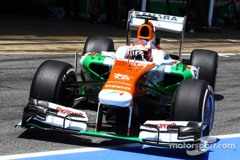 Qualifying for the Spanish GP saw Di Resta qualify in P10 and teammate Sutil in P13.