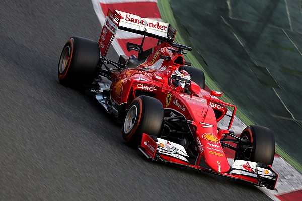 Ferrari: The opening day of the final test session of the winter at Montmelò