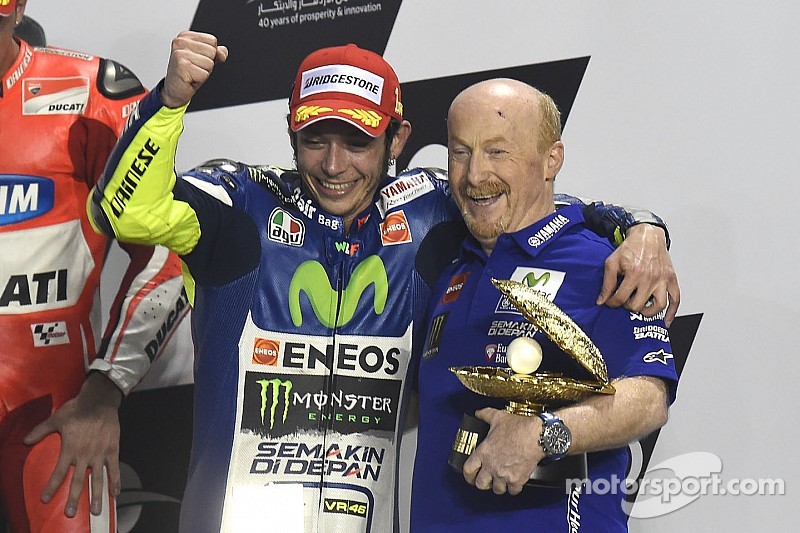 Valentino Rossi visera le podium sur toutes les courses