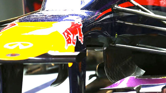 Anche la Red Bull mostra un buco sotto al muso