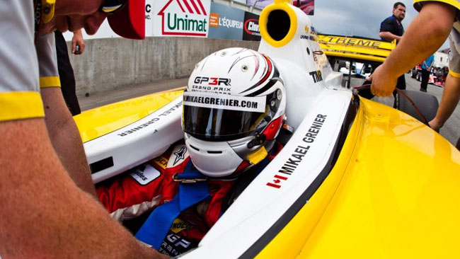 Mikael Grenier con la KV ai test di Sebring