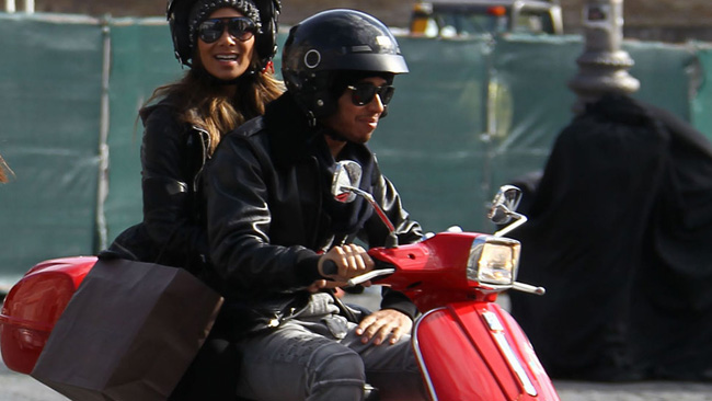 Hamilton con Nicole a Roma per San Valentino
