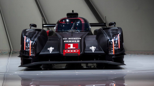 L'Audi presenta la nuova livrea delle R18 a Le Mans