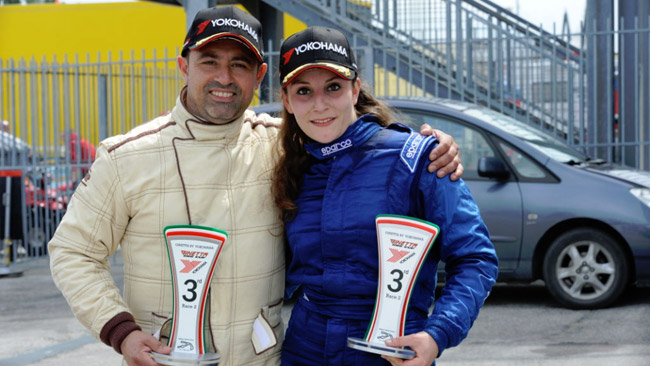 Alessandra Brena sul podio tra le Ginetta a Misano