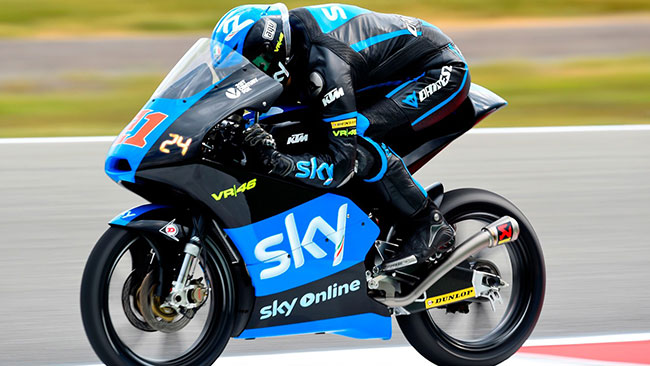 Weekend finito per Bagnaia: frattura del radio sinistro