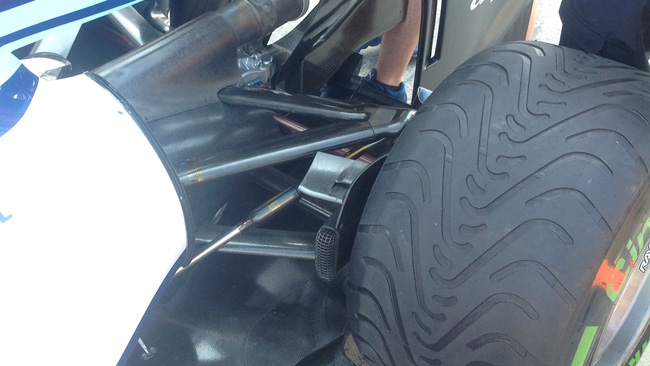 Williams: nuove prese dei freni posteriori