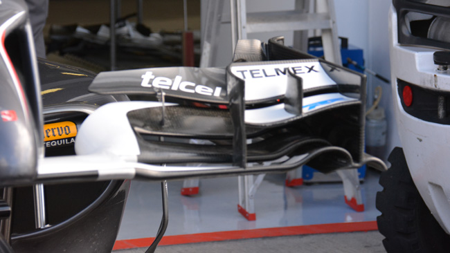 La Sauber cerca velocità con ali scariche