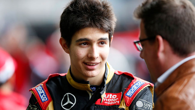 Esteban Ocon al via della Race of Champions
