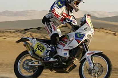L'Aprilia RXV 4.5 alla Dakar 2010