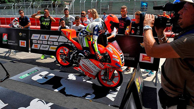 Fabio Di Giannantonio trionfa in Gara 2 a Imola