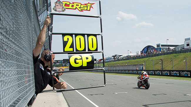Corsi festeggia i suoi 200 Gp con un bel quarto posto