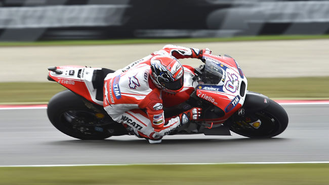 Dovizioso solo 12esimo per un problema di vibrazioni