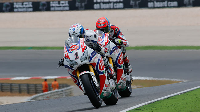 Buoni progressi per il team Pata Honda a Portimao