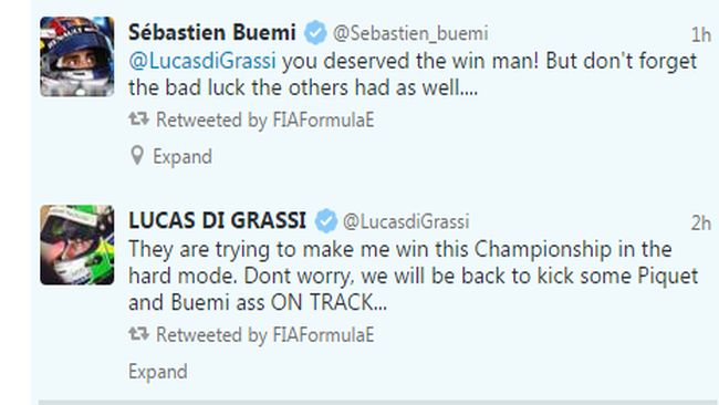 Su Twitter un… agro-dolce scambio Buemi-Di Grassi