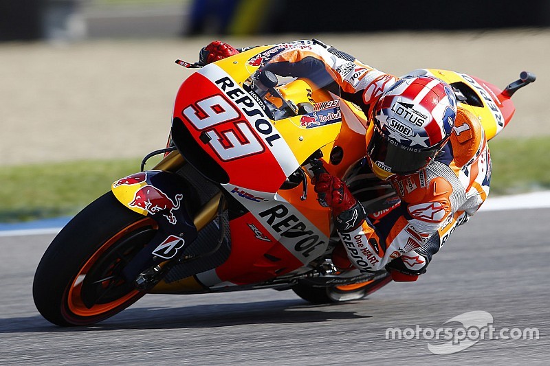 Indianapolis, Warm Up: Marquez domina, poi cade