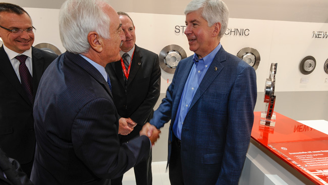 Il Governatore del Michigan riconoscente con Brembo!
