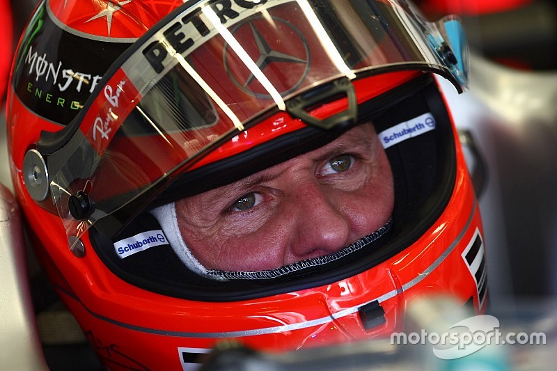 Michael Schumacher pesa menos de 45 kilos