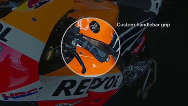 Ecco la manopola Honda modificata per Marc Marquez