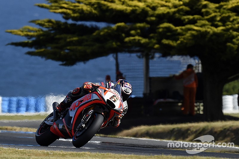 Weekend in chiaroscuro per l'Aprilia a Phillip Island