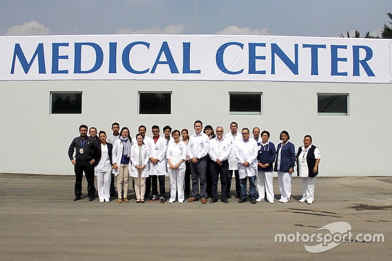Quedó instalado el centro médico en el Autódromo Hermanos Rodríguez