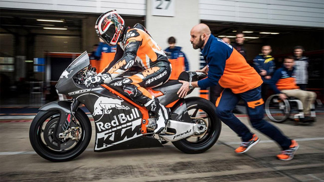 KTM: ottimismo dopo il primo test della RC16 MotoGp