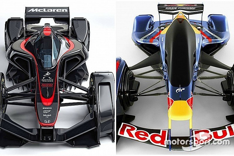 Red Bull se burla del auto futurista de McLaren: 5 años de retraso