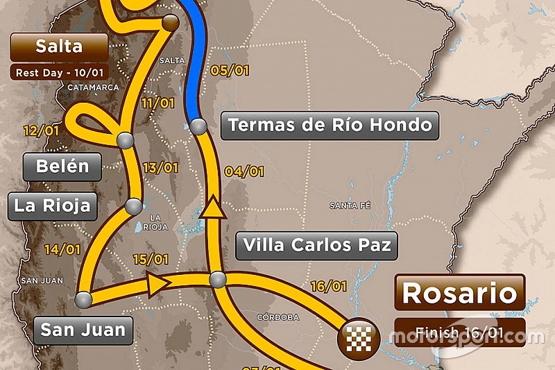 Dakar: solo 190 km di speciale nella terza tappa
